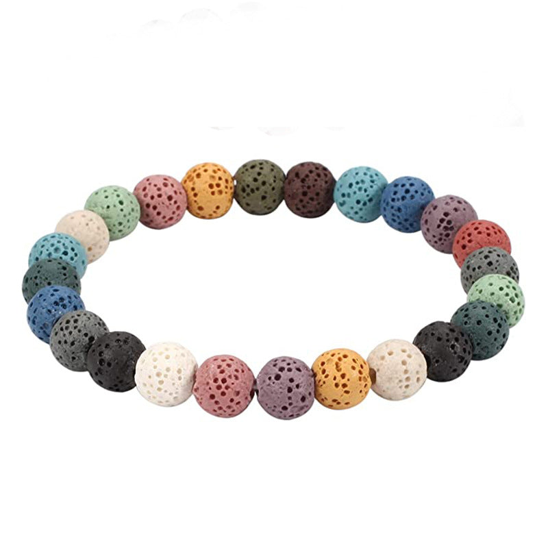 Pulsera de piedra biliar negra al por mayor pulsera esmerilada